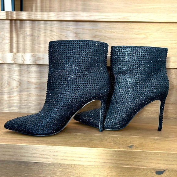 BADGLEY MISCHKA Jewel Embellished Ankle Booties - Picture 3 of 8